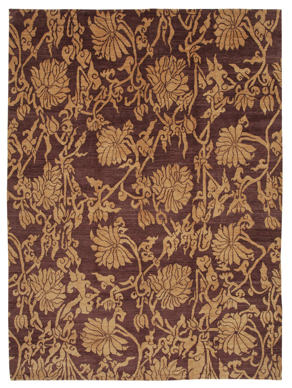 10x13 Purple Oushak Rug - 33520