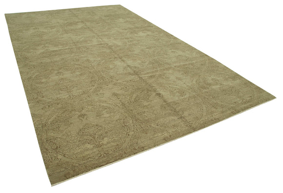8x13 Hand-Knotted Wool Oushak Rug - 33538