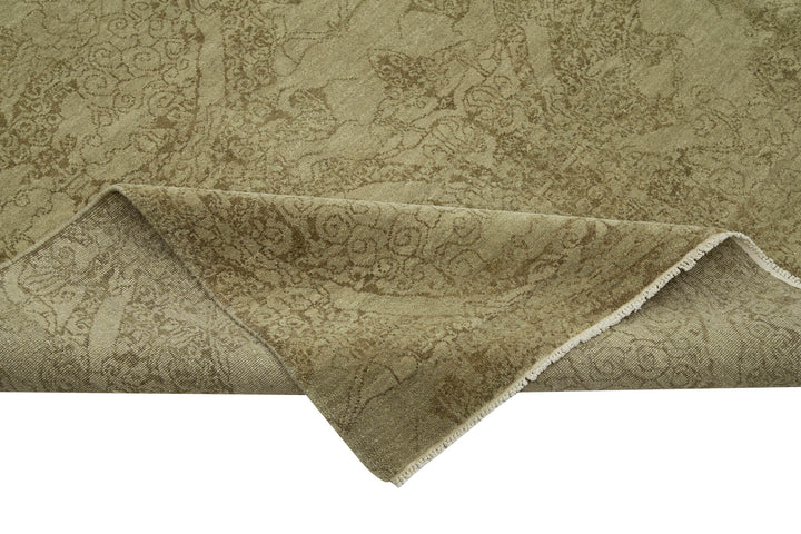 8x13 Hand-Knotted Wool Oushak Rug - 33538