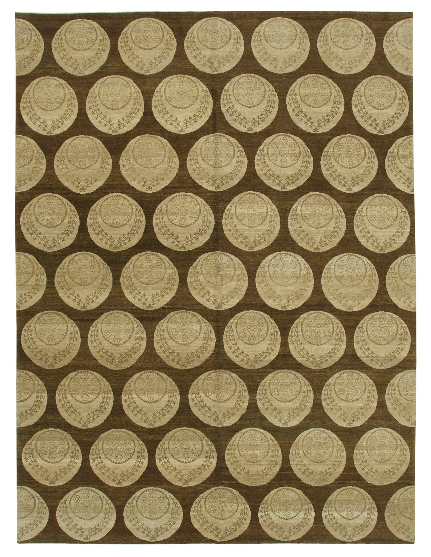 9x12 Hand-Knotted Wool Oushak Rug - 33540