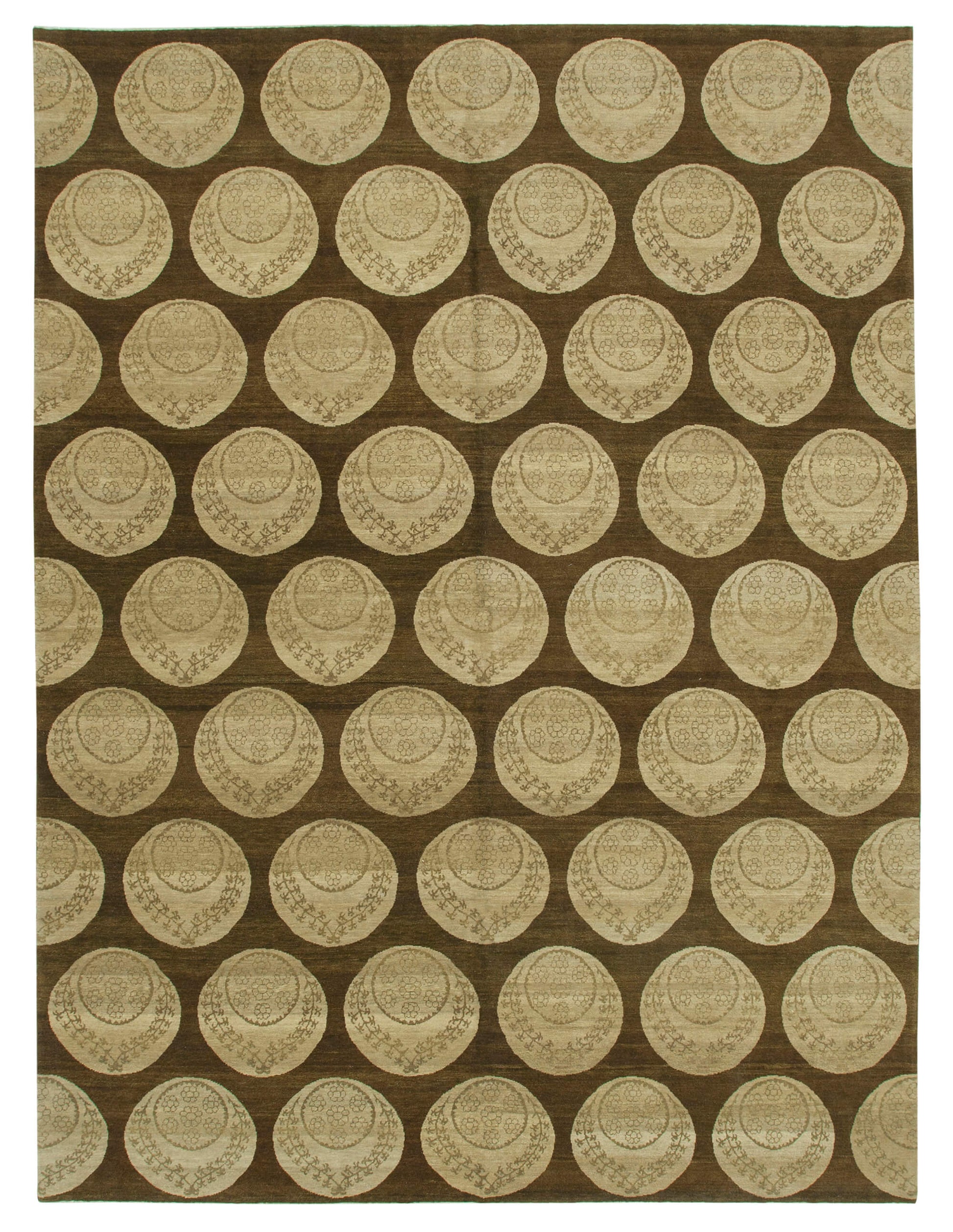 9x12 Hand-Knotted Wool Oushak Rug - 33540