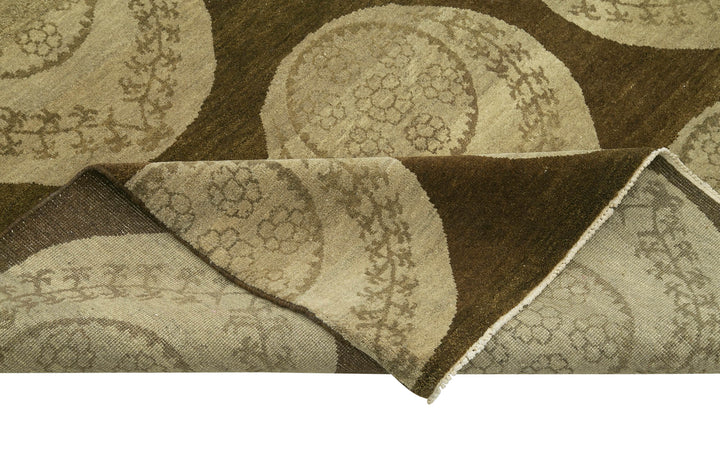 9x12 Hand-Knotted Wool Oushak Rug - 33540