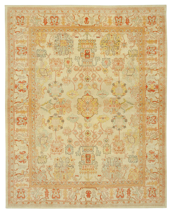 8x10 Beige Oushak Rug - 33553