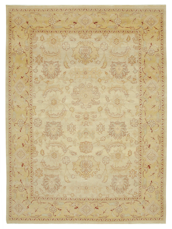 9x12 Hand-Knotted Wool Oushak Rug - 33555