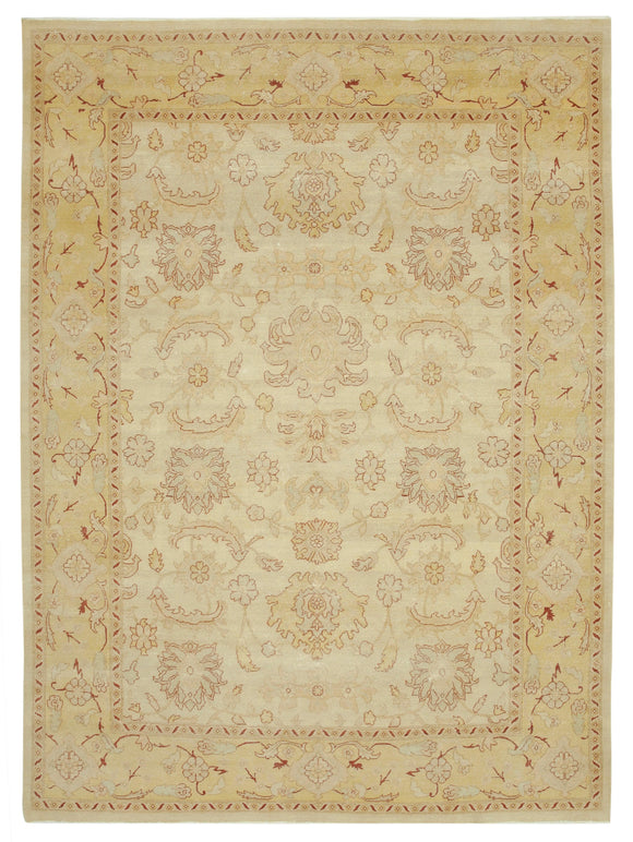 9x12 Hand-Knotted Wool Oushak Rug - 33555