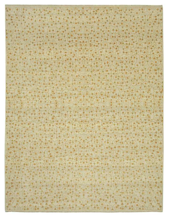 10x13 Beige Oushak Rug - 33579