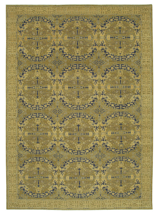 10x14 Green Oushak Rug - 33581