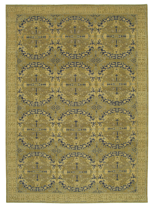 10x14 Green Oushak Rug - 33581