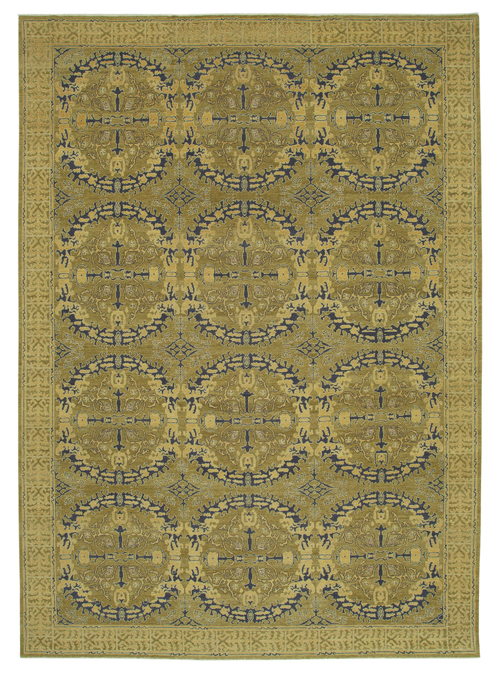 10x14 Green Oushak Rug - 33581