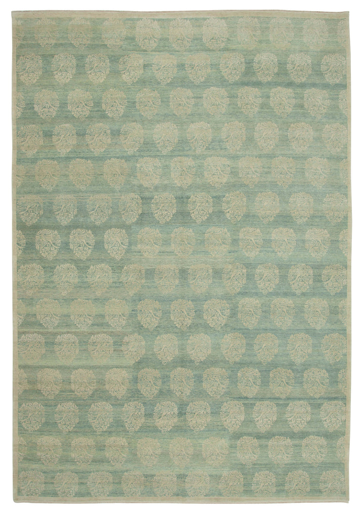 10x14 Hand-Knotted Wool Oushak Rug - 33593