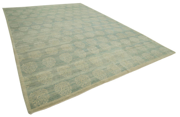 10x14 Hand-Knotted Wool Oushak Rug - 33593
