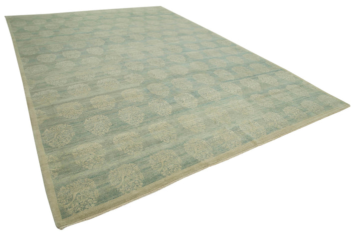10x14 Hand-Knotted Wool Oushak Rug - 33593