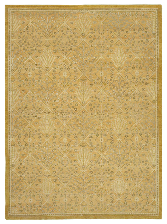 9x13 Beige Oushak Rug - 33600