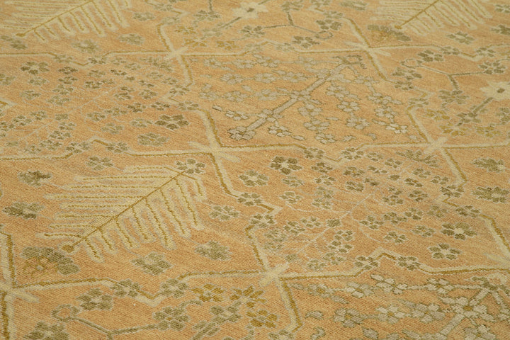 9x13 Beige Oushak Rug - 33600