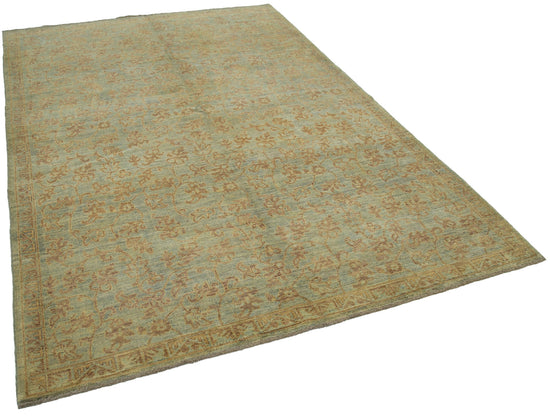 6x9 Green Oushak Rug - 33612