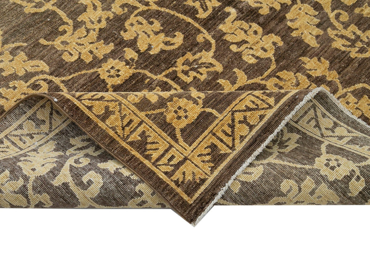 6x9 Brown Oushak Rug - 33616