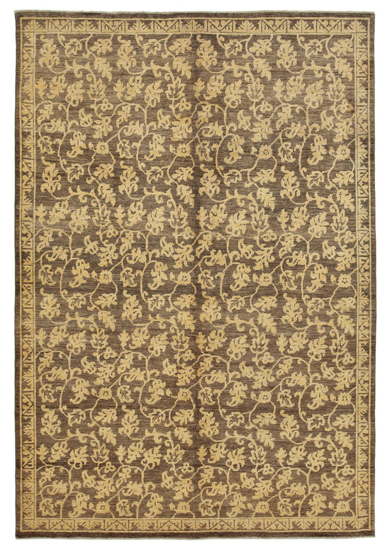 6x9 Brown Oushak Rug - 33621