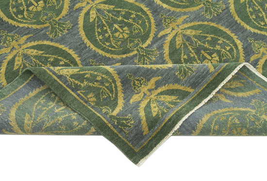 6x8 Green Oushak Rug - 33626