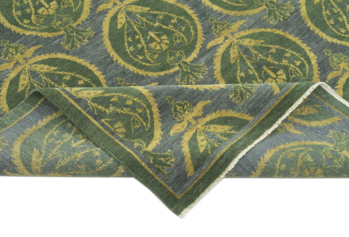 6x8 Green Oushak Rug - 33626