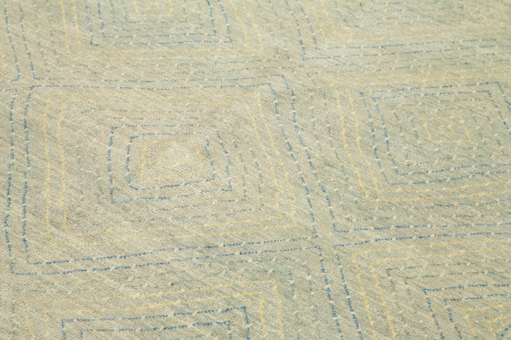 6x9 Blue Oushak Rug - 33629