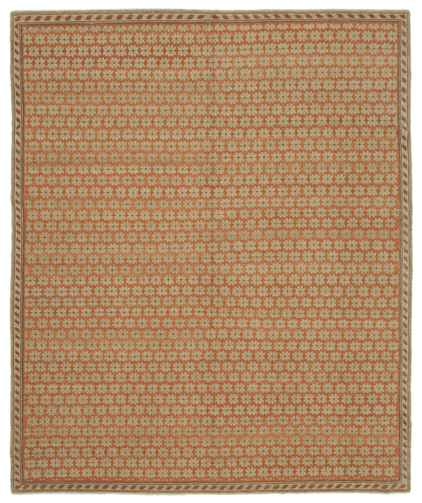 8x10 Beige Oushak Rug - 33644