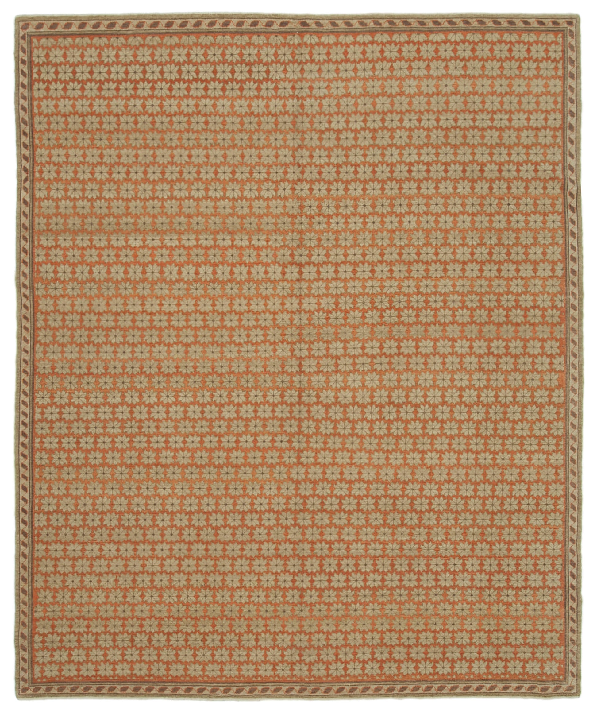 8x10 Beige Oushak Rug - 33644