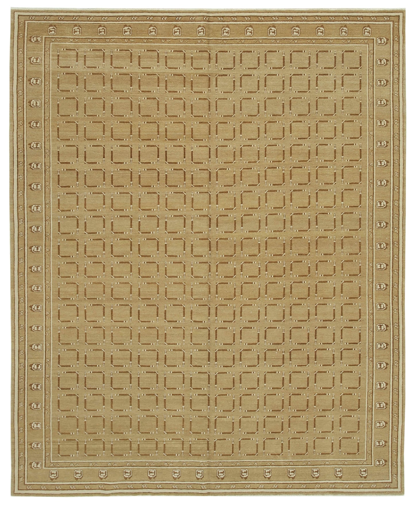 8x10 Beige Oushak Rug - 33645
