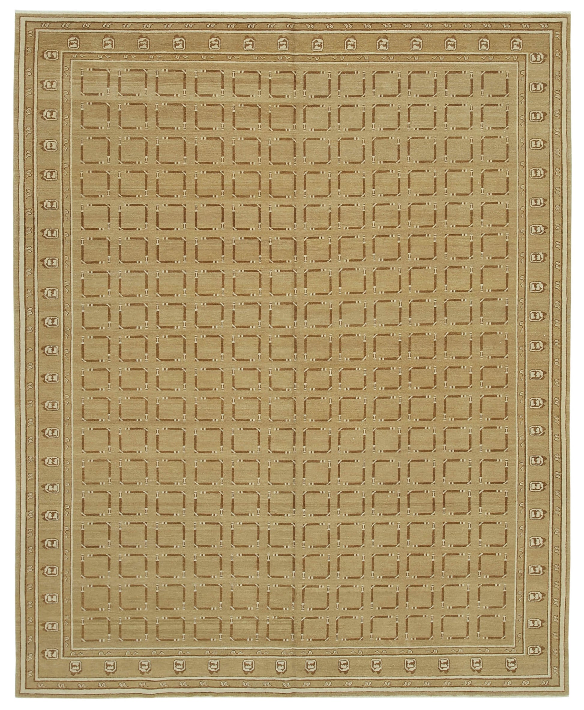 8x10 Beige Oushak Rug - 33645