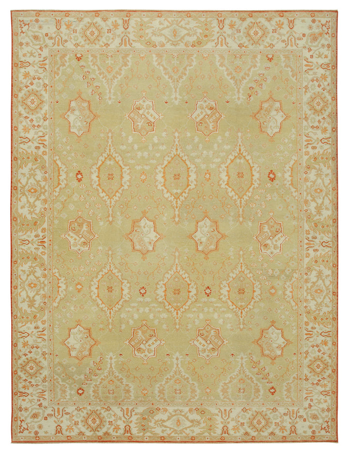 9x12 Green Oushak Rug - 33647