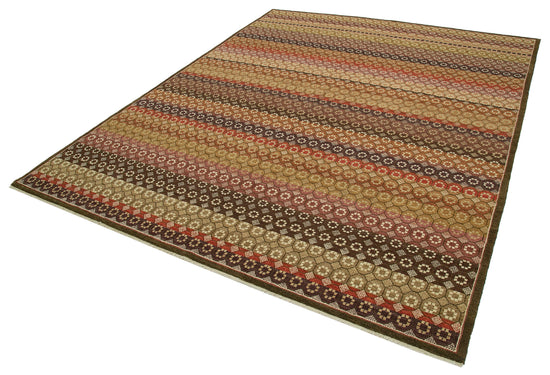8x10 Brown Oushak Rug - 33651