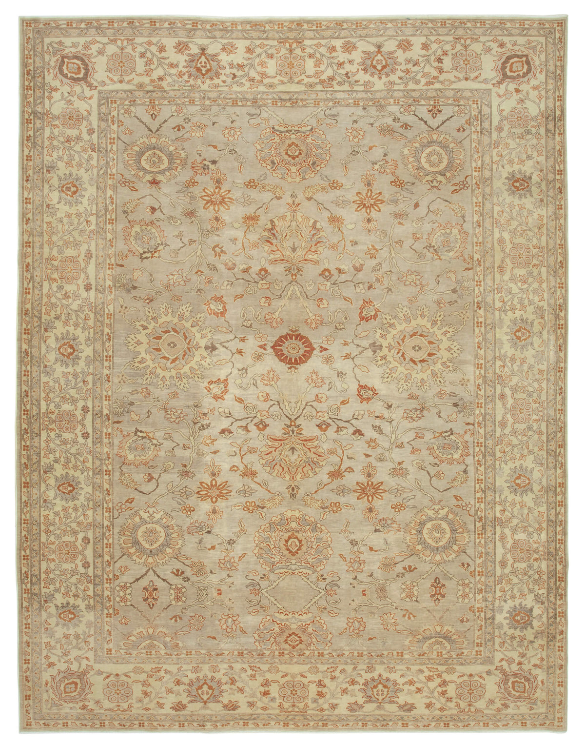 10x13 Beige Oushak Rug - 33662