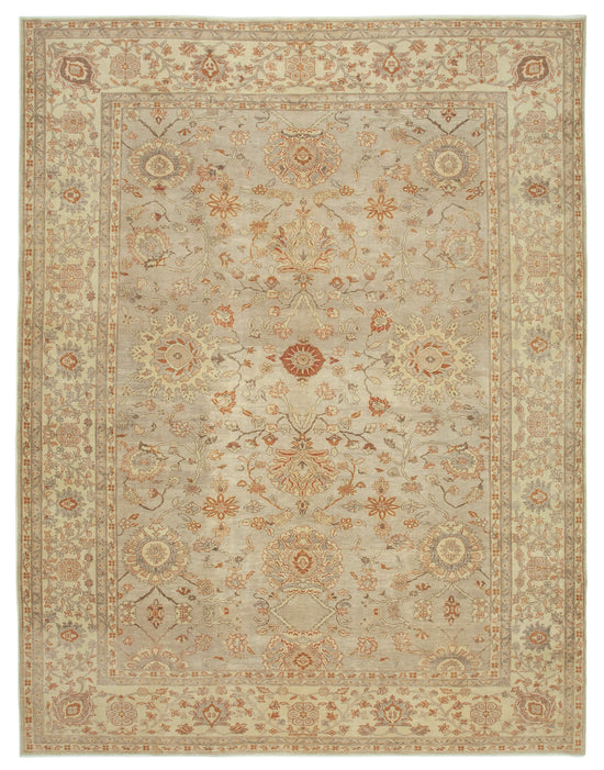 10x13 Beige Oushak Rug - 33662