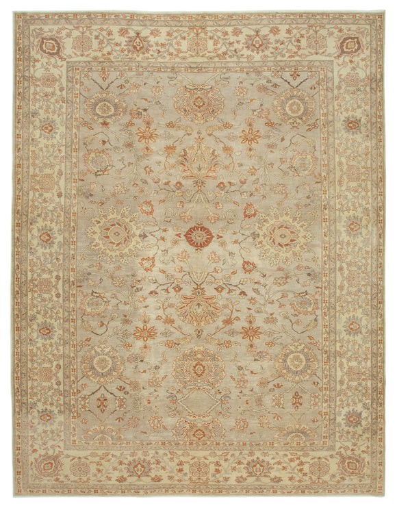 10x13 Beige Oushak Rug - 33662