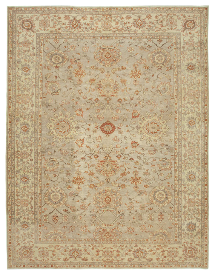 10x13 Beige Oushak Rug - 33662