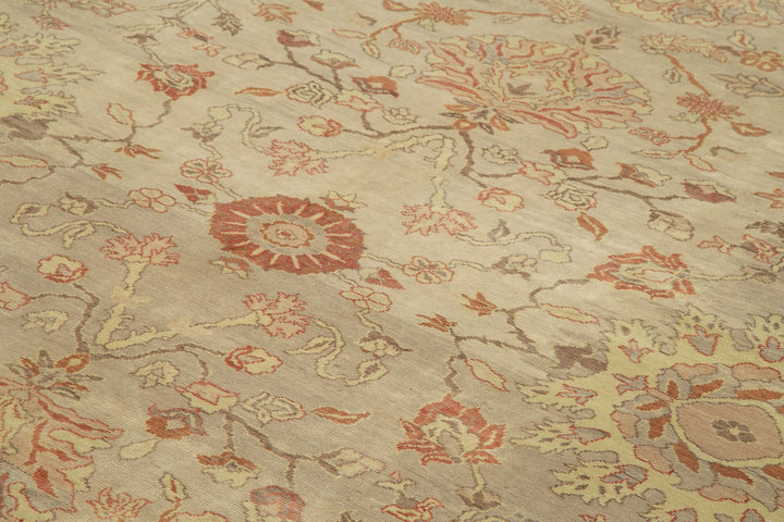 10x13 Beige Oushak Rug - 33662