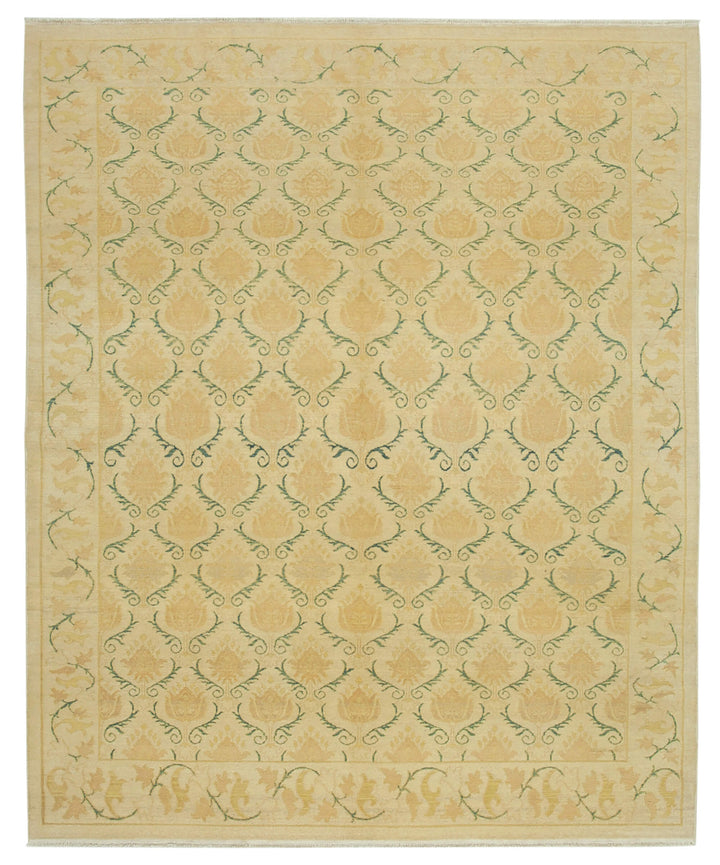 8x9 Beige Oushak Rug - 33664