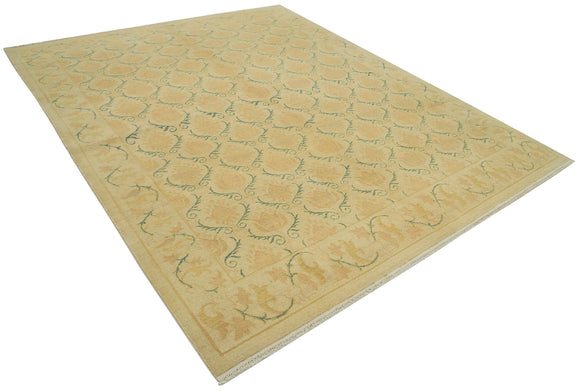 8x9 Beige Oushak Rug - 33664