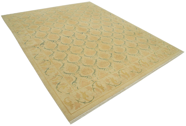8x9 Beige Oushak Rug - 33664