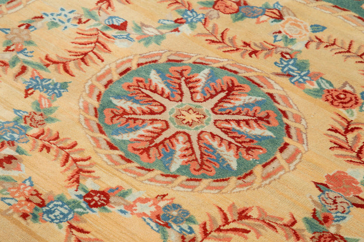 7x7 Turquoise Oushak Rug - 33667
