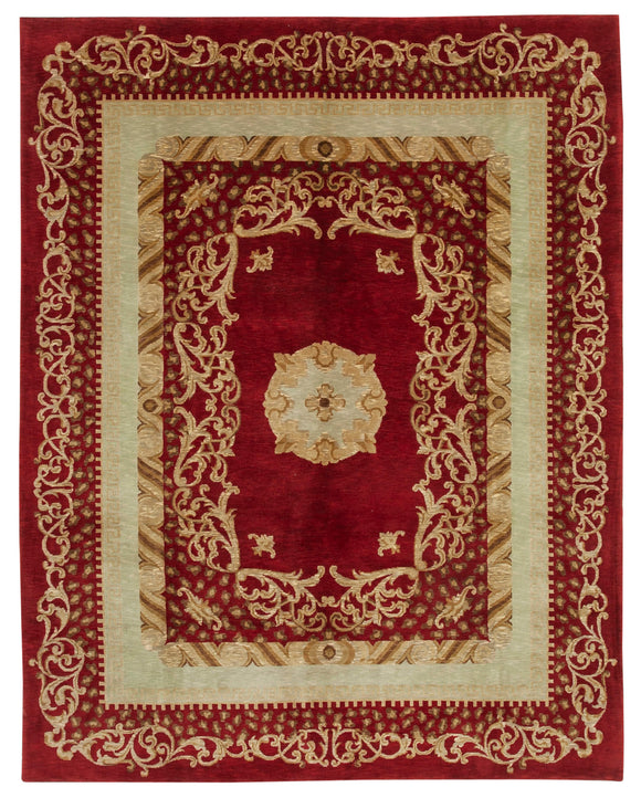 8x10 Red Oushak Rug - 33671