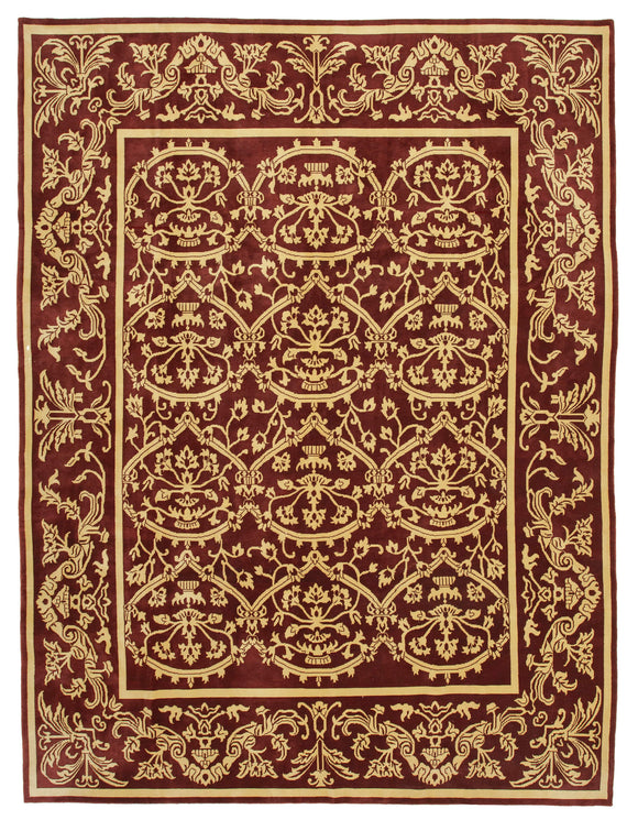 9x12 Red Oushak Rug - 33672