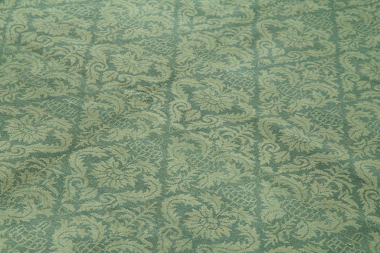 8x12 Turquoise Oushak Rug - 33676