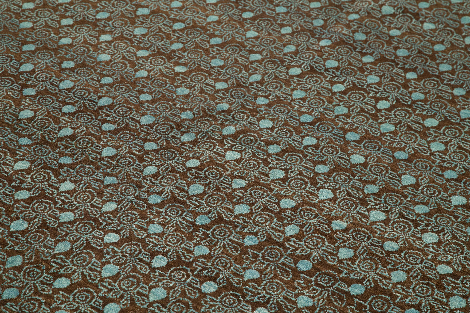 6x9 Turquoise Oushak Rug - 33683