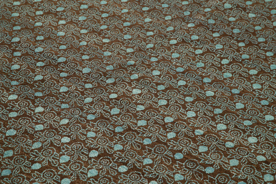 6x9 Turquoise Oushak Rug - 33683