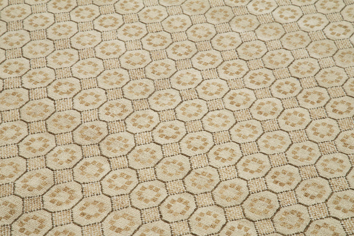 6x9 Beige Oushak Rug - 33687