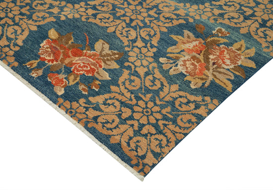 8x10 Blue Oushak Rug - 33692