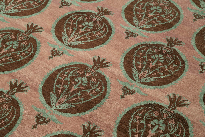 9x12 Pink Oushak Rug - 33697