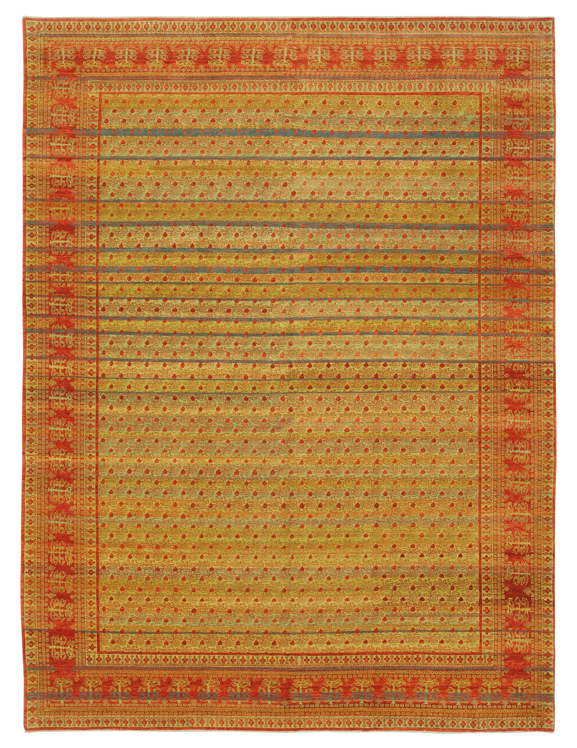 9x12 Hand-Knotted Wool Oushak Rug - 33707