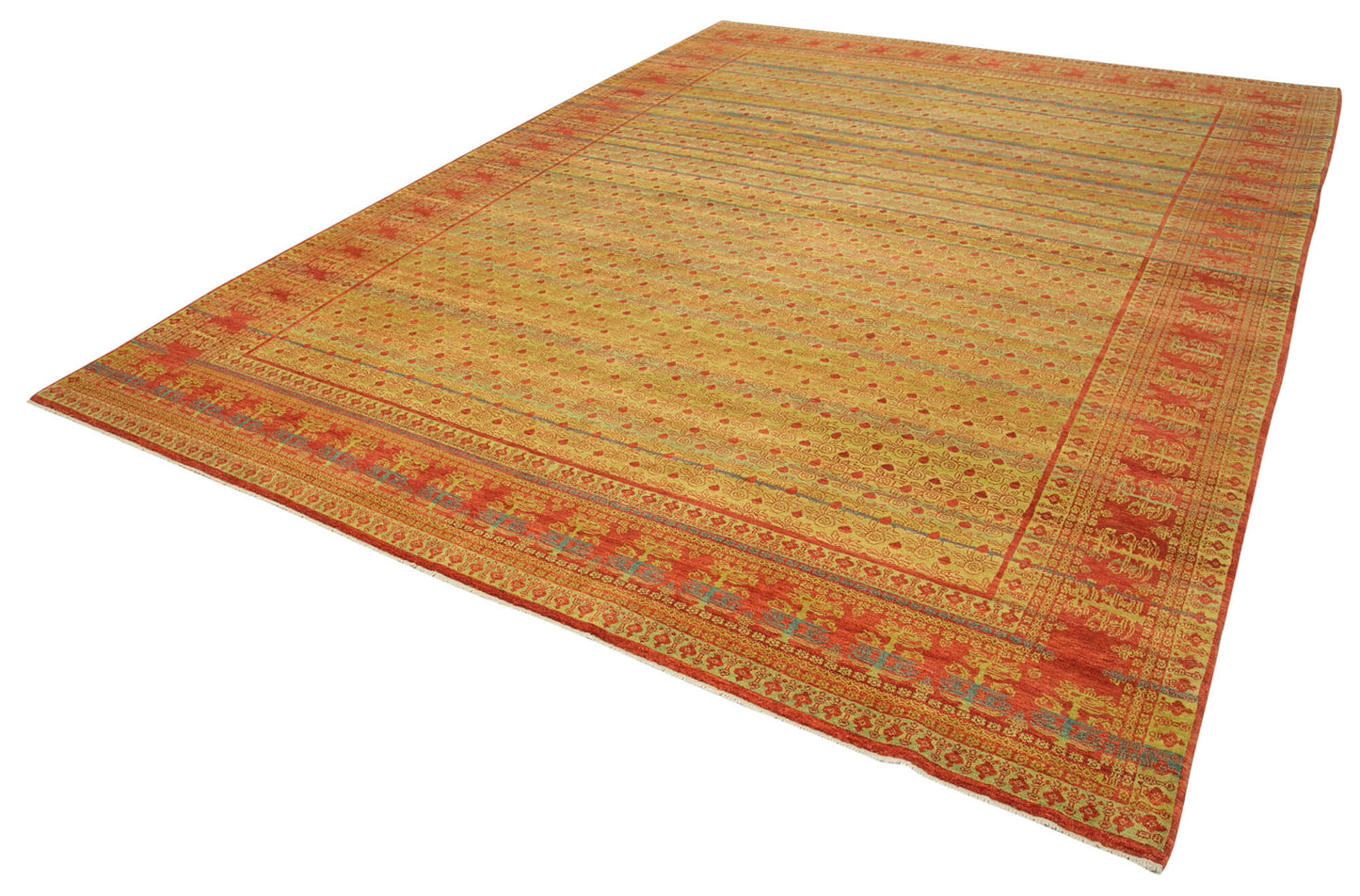 9x12 Hand-Knotted Wool Oushak Rug - 33707