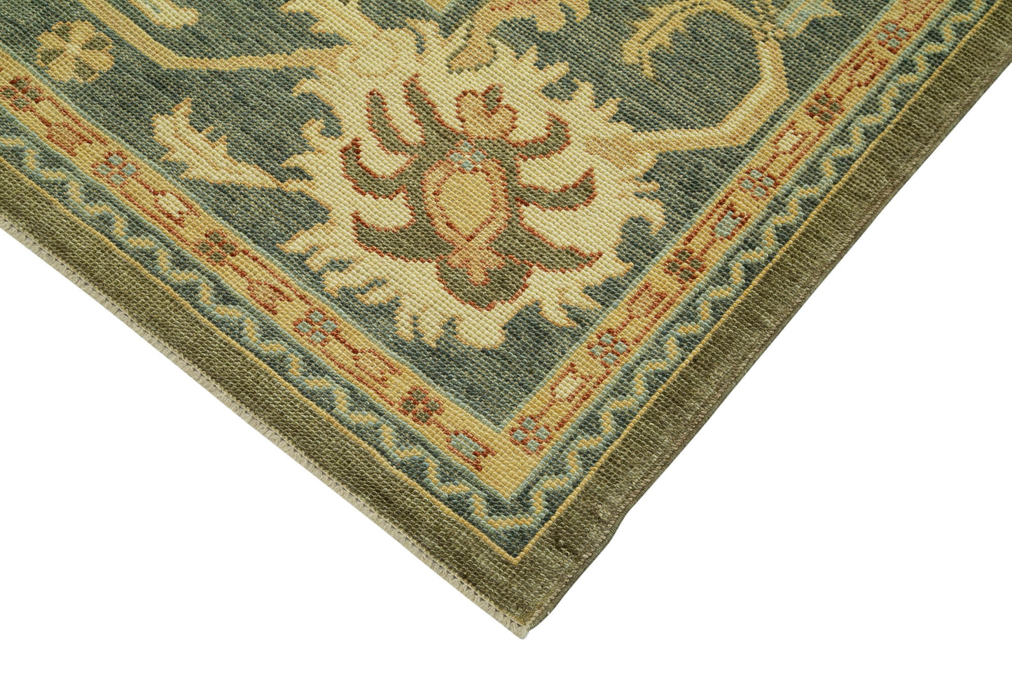 11x13 Hand-Knotted Wool Oushak Rug - 33712